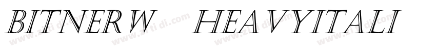BitnerW05 HeavyItali字体转换